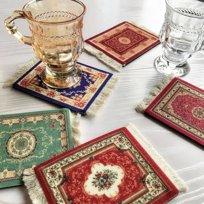 Persian Carpet Mouse Pad & Coasters: Vintage Elegance