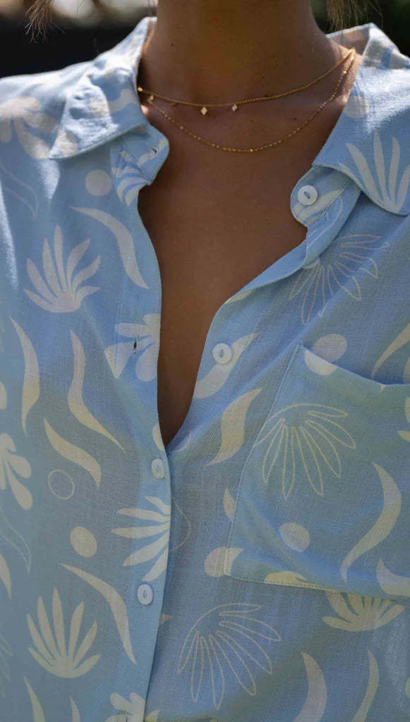 Polo Print Medium Sleeve Top And Shorts Fashion Suit WEM Support (www.WEM.support)