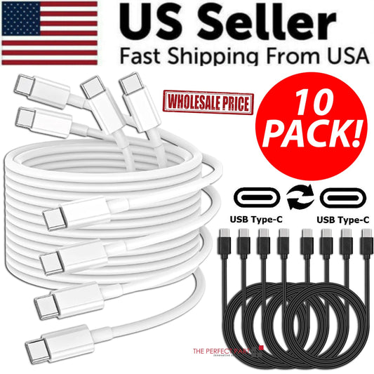 10 PACK For Samsung USB-C to USB-C Fast Charge Cable Charging Cord Type Charger WEM Support (www.WEM.support)
