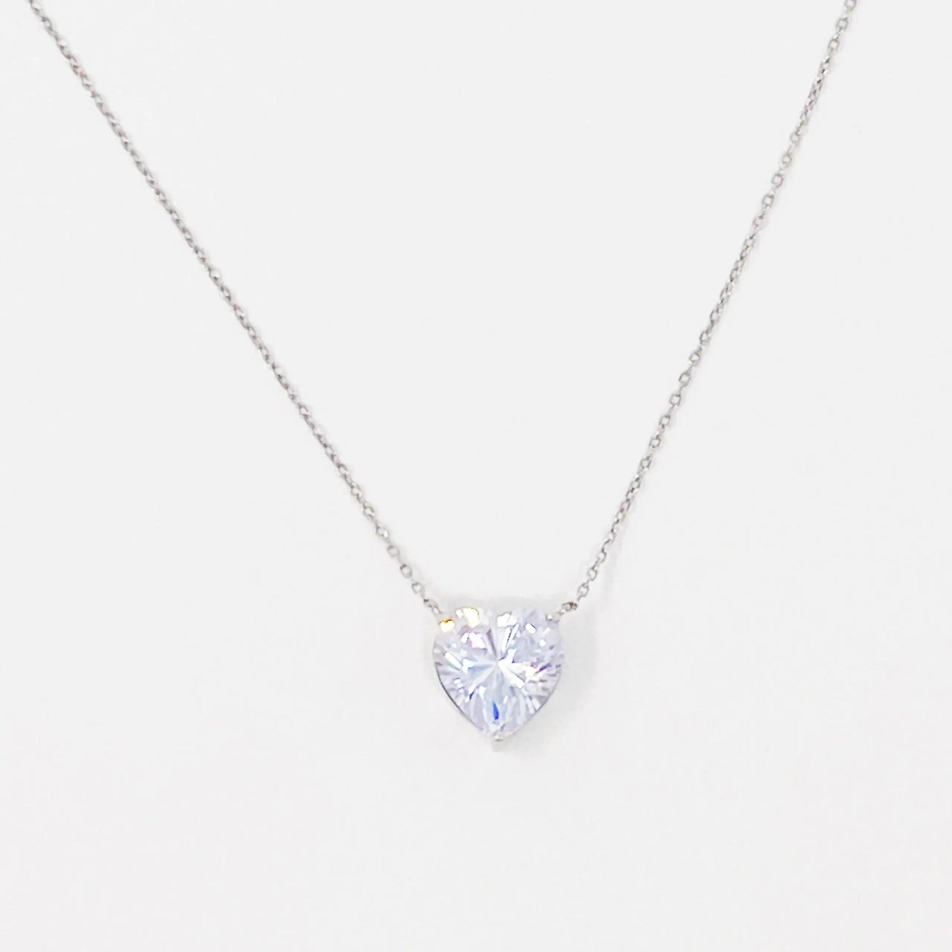 Absolute Beauty Sterling Silver Heart Necklace WEM Support (www.WEM.support)