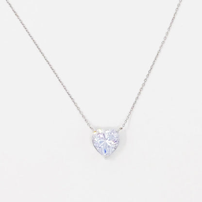 Absolute Beauty Sterling Silver Heart Necklace WEM Support (www.WEM.support)