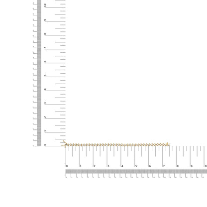 10K Yellow Gold Plated .925 Sterling Silver 3.0 Cttw Diamond Triangle Link Tennis Bracelet (I-J Color, SI2-I1 Clarity) - Size 7.25" Inches WEM Support (www.WEM.support)