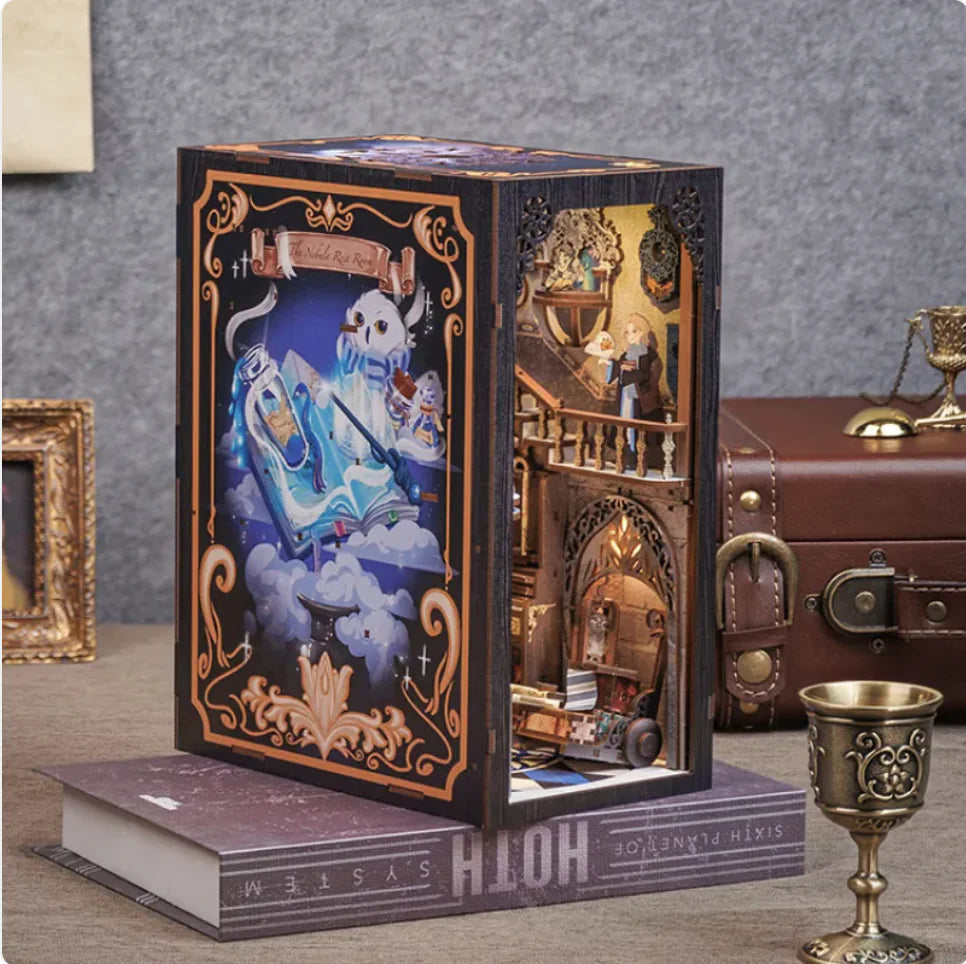 DIY Wooden 3D Book Stand Model Kit WEM Support (www.WEM.support)