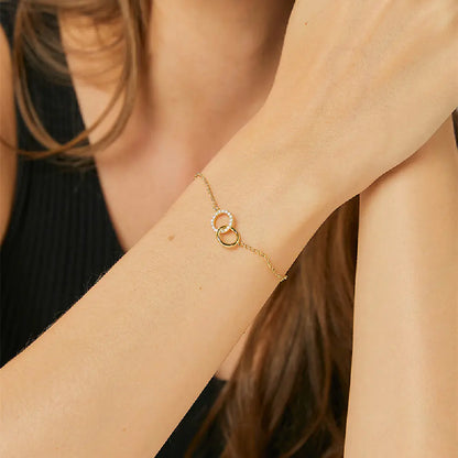 Genuine Gold Bracelet with Simple Copper Plating