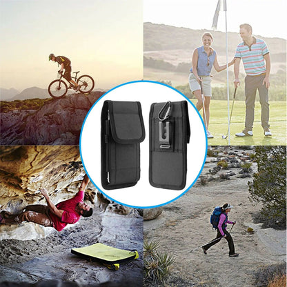 Vertical Cell Phone Holster Pouch Wallet Case With Belt Clip For iPhone Samsung WEM Support (www.WEM.support)