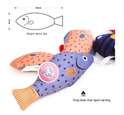 Catnip Fish Plush Toy HejK.com