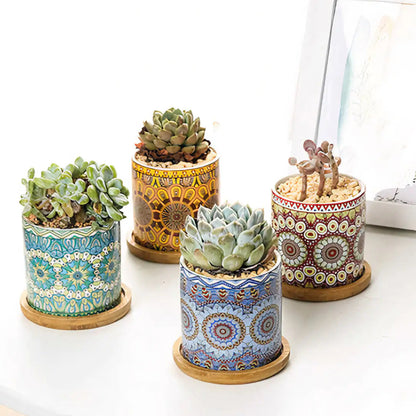 Mandala Planter Set of 4 WEM Support (www.WEM.support)