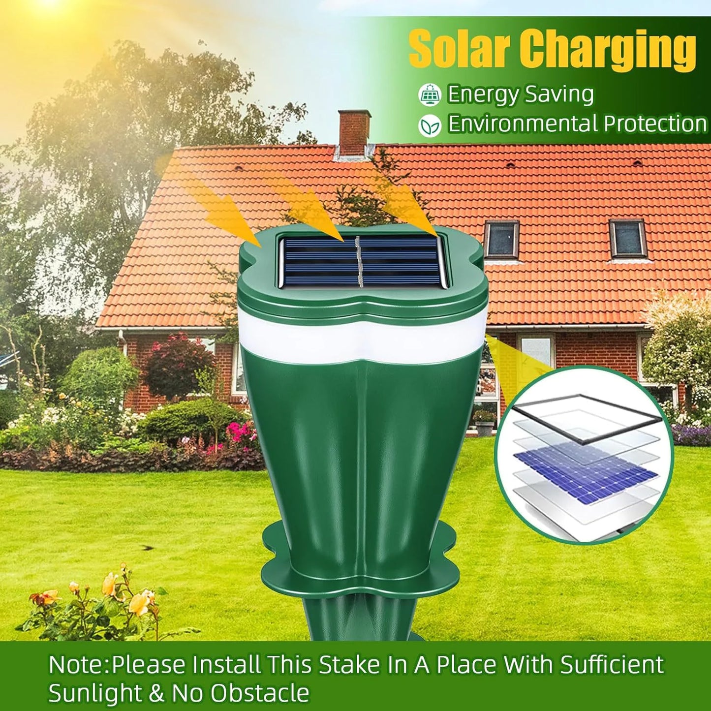 Repelente Solar para Roedores e Cobras para Áreas Externas