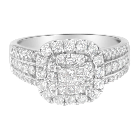 14K White Gold Diamond Vintage Ring (1 cttw, H-I Color, I1-I2 Clarity) WEM Support (www.WEM.support)