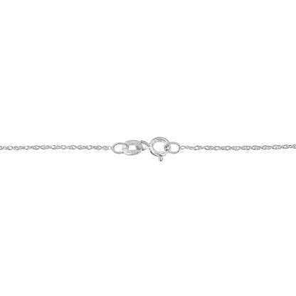 Colar com Pingente de Amor e Diamantes em Ouro Branco e Rosa 14KT (J-K, SI2-I1) WEM Support (www.WEM.support)