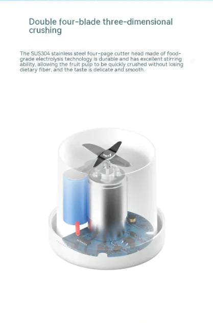 USB Magnetic Charging Mini Portable Travel Electric Juicer WEM Support (www.WEM.support)