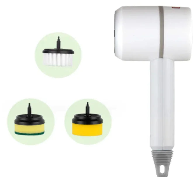 PowerScrub Electric Cleaning Brush - Multifunctional Scouring Pad WEM Support (www.WEM.support)