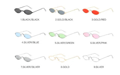 Narrow Small Round Sunglasses WEM Support (www.WEM.support)