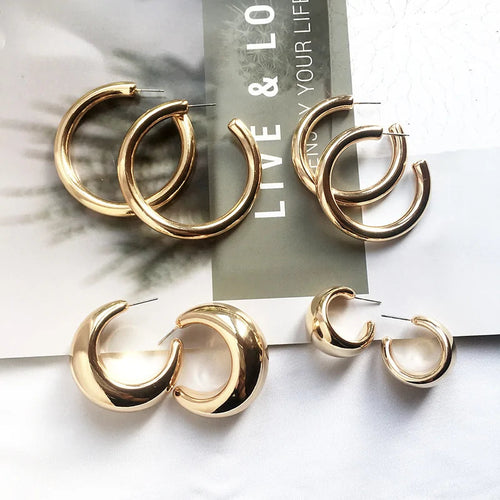 Street Style CC Hoop Earrings WEM Support (www.WEM.support)