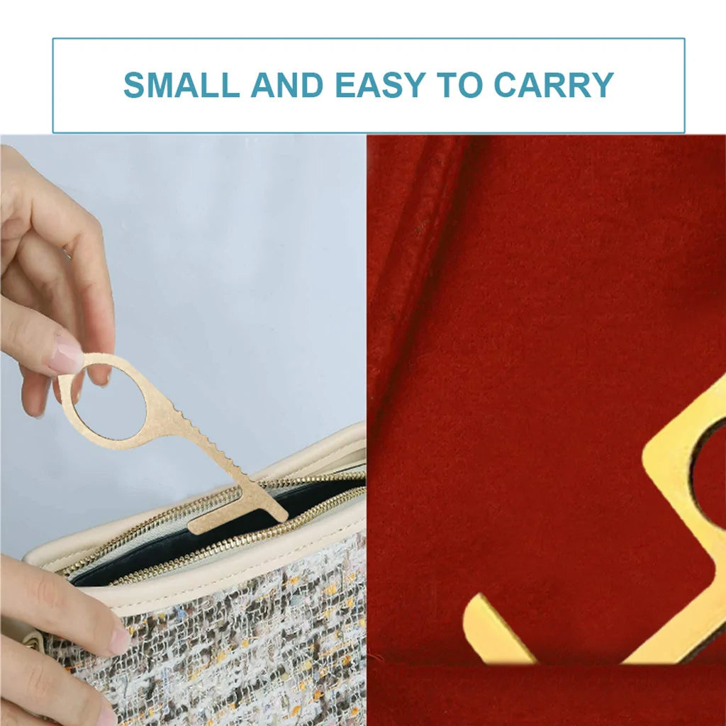 Brass Key Elevator Button Contactless Safety Door Opener WEM Support (www.WEM.support)