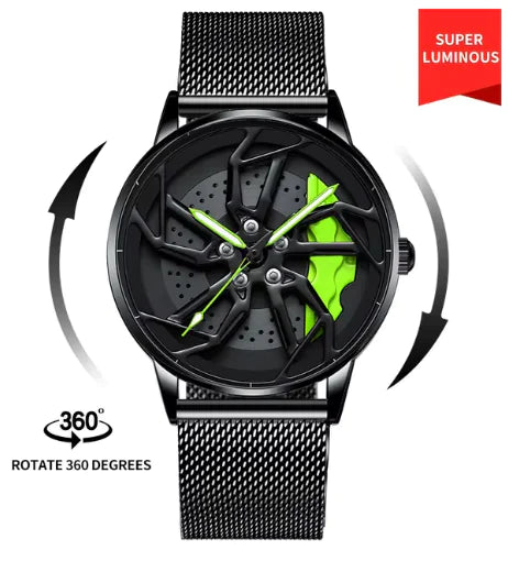 Men 3D Real Wheel Watches WEM Support (www.WEM.support)