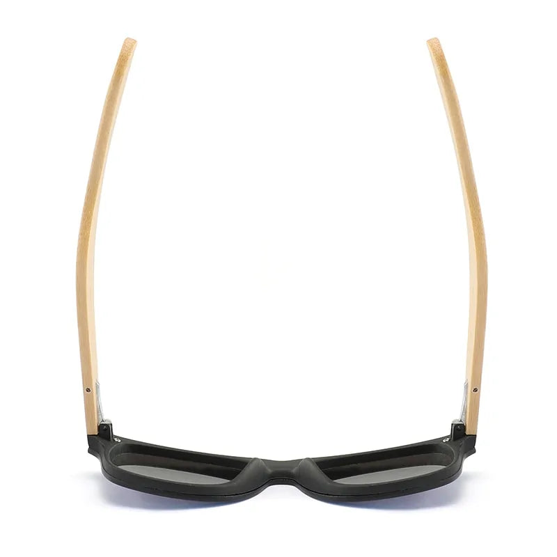 Bamboo Wood HD Polarized Sunglasses WEM Support (www.WEM.support)