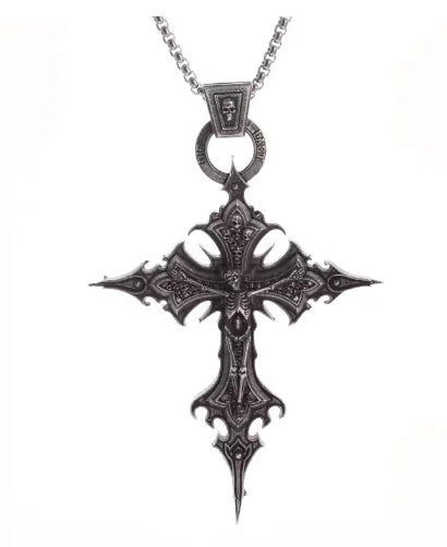 Skull Cross Pendant Necklace WEM Support (www.WEM.support)
