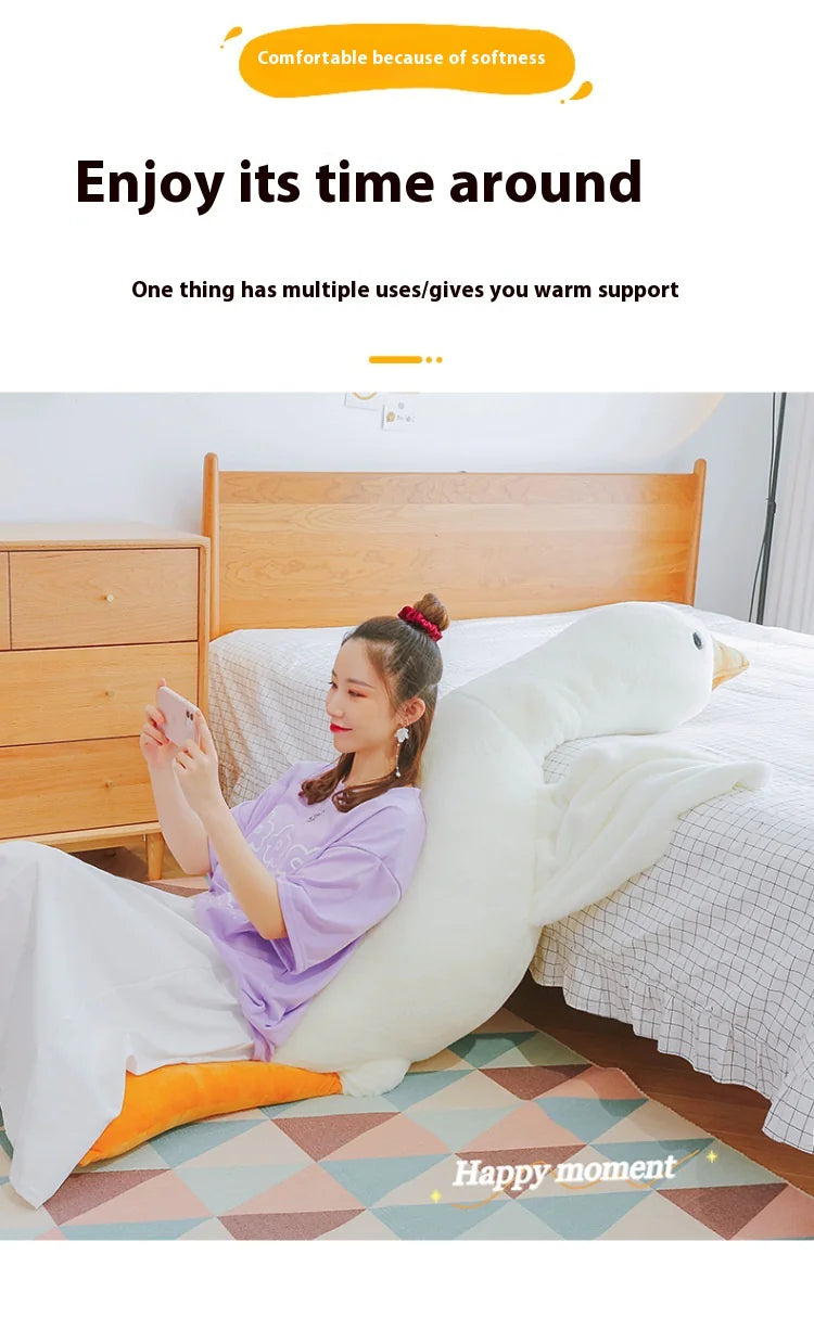 White Geese Plush Toy WEM Support (www.WEM.support)