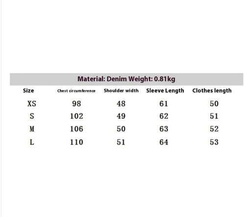 Women's Denim Jacket with Hemming Sleeves and Trousers WEM Support (www.WEM.support)