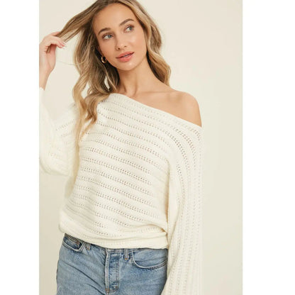 Textured Pullover Sweater WEM Support (www.WEM.support)