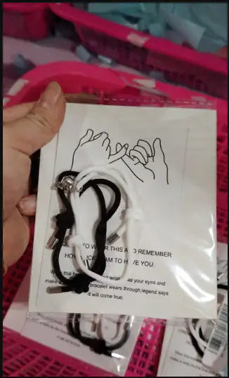 Simple Nylon Love Magnetic Bracelet WEM Support (www.WEM.support)