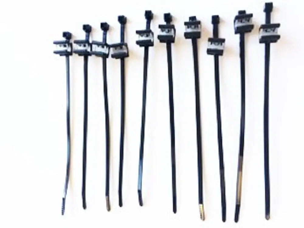 HellermannTyton 156-00591 Cable Tie and Edge Clip 50lb 8.0" Long EC20 Panel Thickness .12"-.24" PA66UV Black 10/bag HejK.com Marketplace LLC