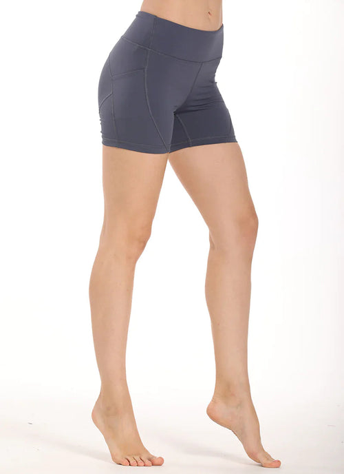 High Waist Tight Sports Shorts Women's Fitness Net Red Yoga Pants HejK.com