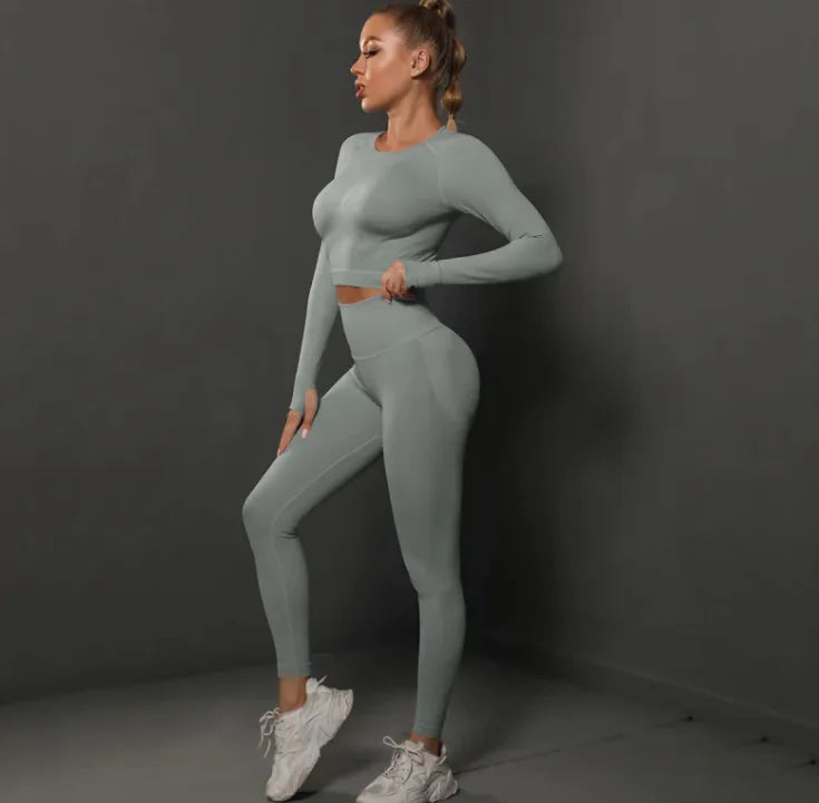 Knitted Yoga Pants Suit WEM Support (www.WEM.support)