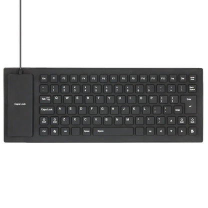 Waterproof Silicone Keyboard Foldable Flexible USB Dustproof DirtProof Full Size WEM Support (www.WEM.support)
