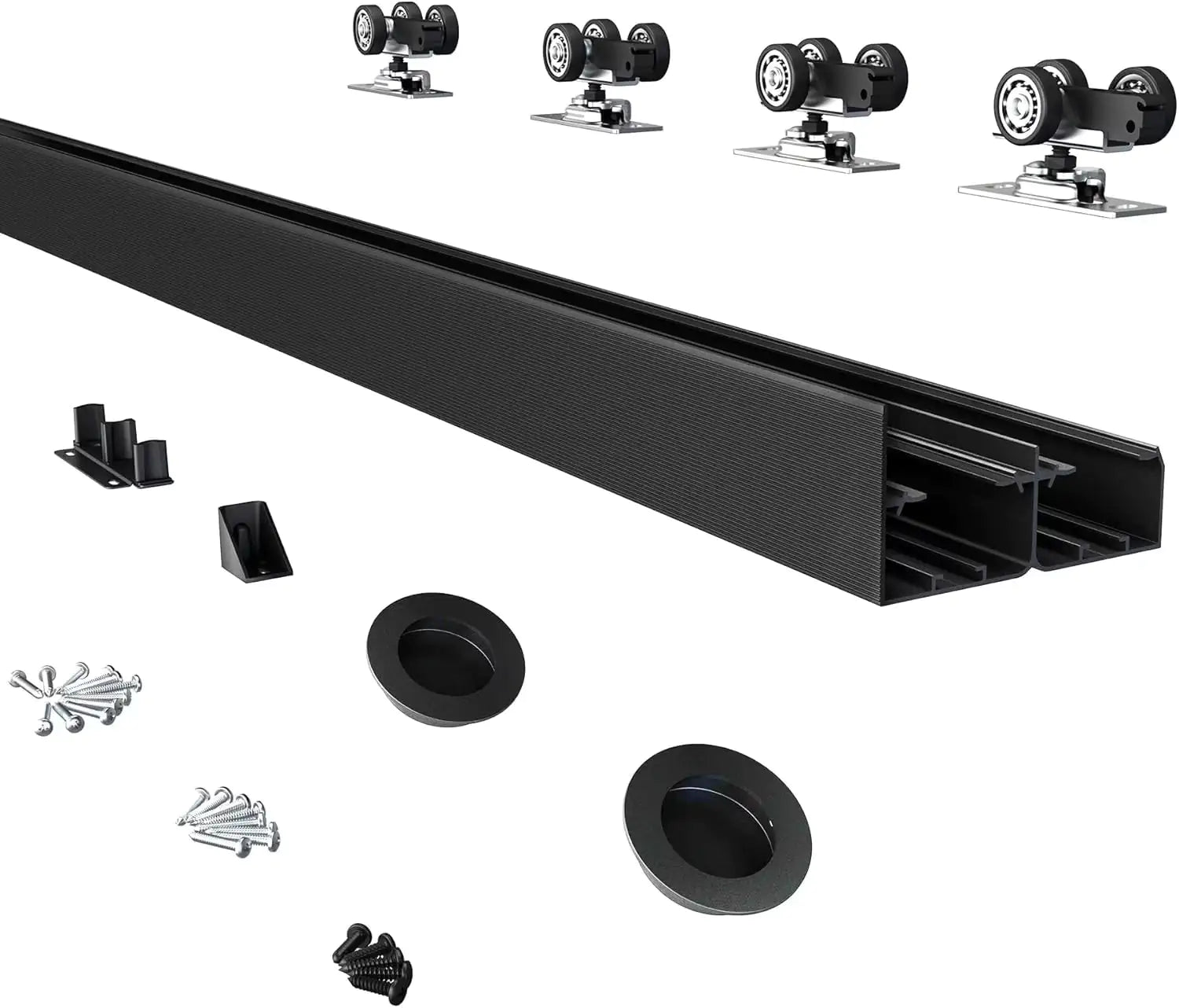 Sturdy Aluminum Bypass Closet Door Tracks WEM Support (www.WEM.support)