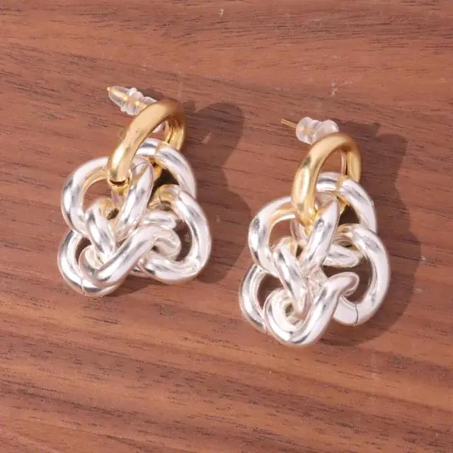 Geometric U-Shaped Stud Earrings WEM Support (www.WEM.support)