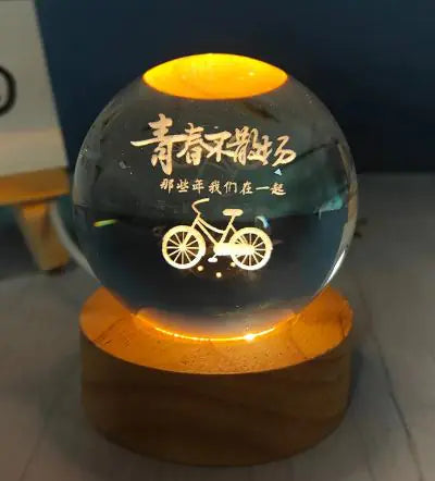 USB Crystal Ball Night Light