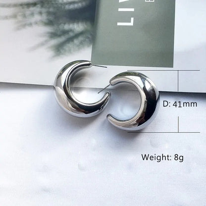 Street Style CC Hoop Earrings WEM Support (www.WEM.support)