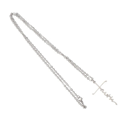 Fashion Faith Stainless Steel Pendant WEM Support (www.WEM.support)