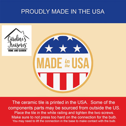 Alaskan Klee Kai Easter Egg Hunt Ceramic Night Light WEM Support (www.WEM.support)