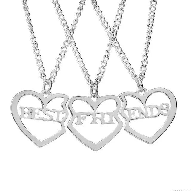 Star Moon Best Friend Pendant Necklace Set WEM Support (www.WEM.support)