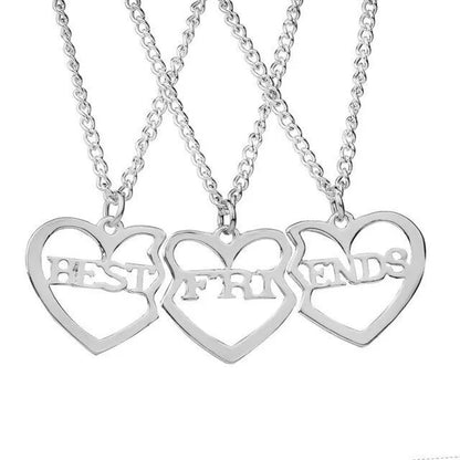Star Moon Best Friend Pendant Necklace Set WEM Support (www.WEM.support)