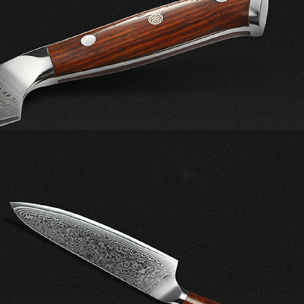 Universalkniv i damaskusstål-Damascus Steel Universal Knife WEM Support (www.WEM.support)