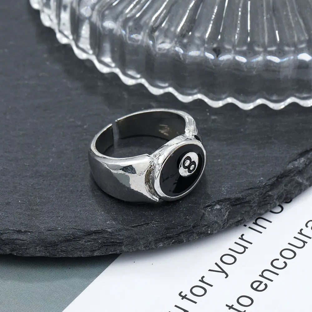 Billiard Number 8 Opening Adjustable Ring WEM Support (www.WEM.support)