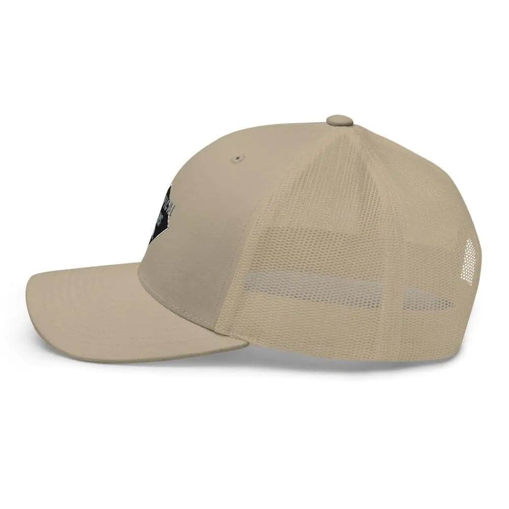 Tropical Seas Shark Fin Trucker Hat WEM Support (www.WEM.support)
