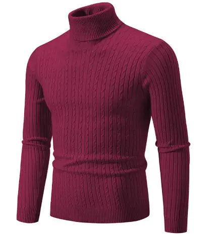 Men's Turtleneck Knitted Sweater WEM Support (www.WEM.support)