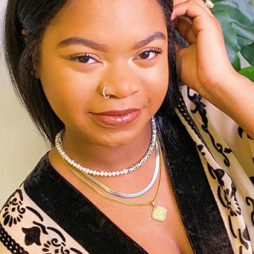 Aztec Delight Initial Necklace WEM Support (www.WEM.support)