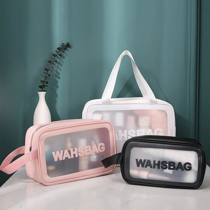 Transparent Makeup and Wash Bag Set WEM Support (www.WEM.support)
