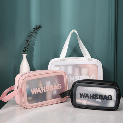 Transparent Makeup and Wash Bag Set WEM Support (www.WEM.support)