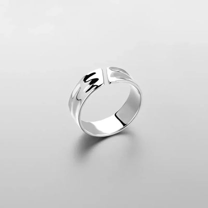 Irregular Concave-convex Special-interest Design Hollowed Smooth Opening Ring