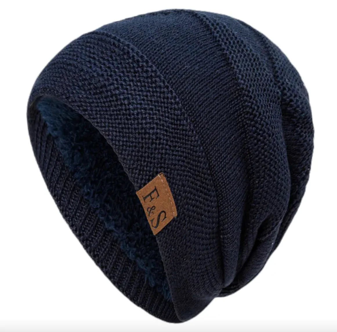 Fleece-Lined Wool Knit Winter Hat WEM Support (www.WEM.support)