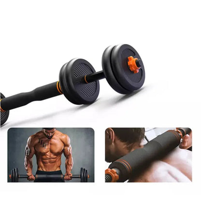 Men's Fitness Equipment Rubberized Dumbbell Household Kettlebell Removable Barbell WEM Support (www.WEM.support)