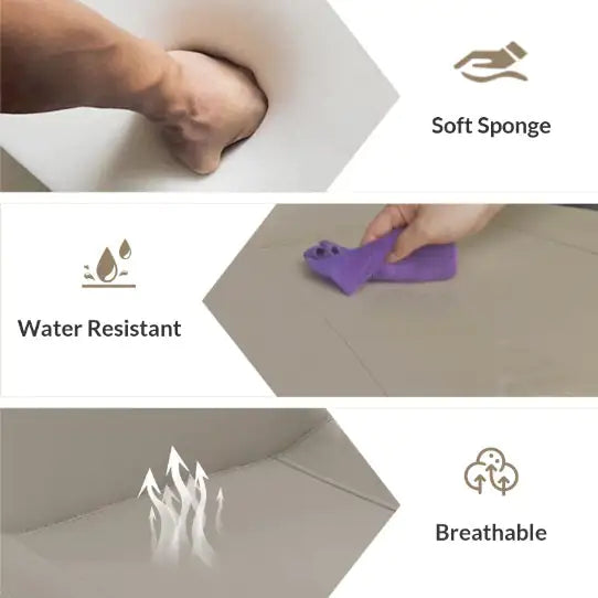 Tan PU Leather Dining Chair With Metal Legs, Modern Upholstered Chair Set Of 2 For Kitchen WEM Support (www.WEM.support)