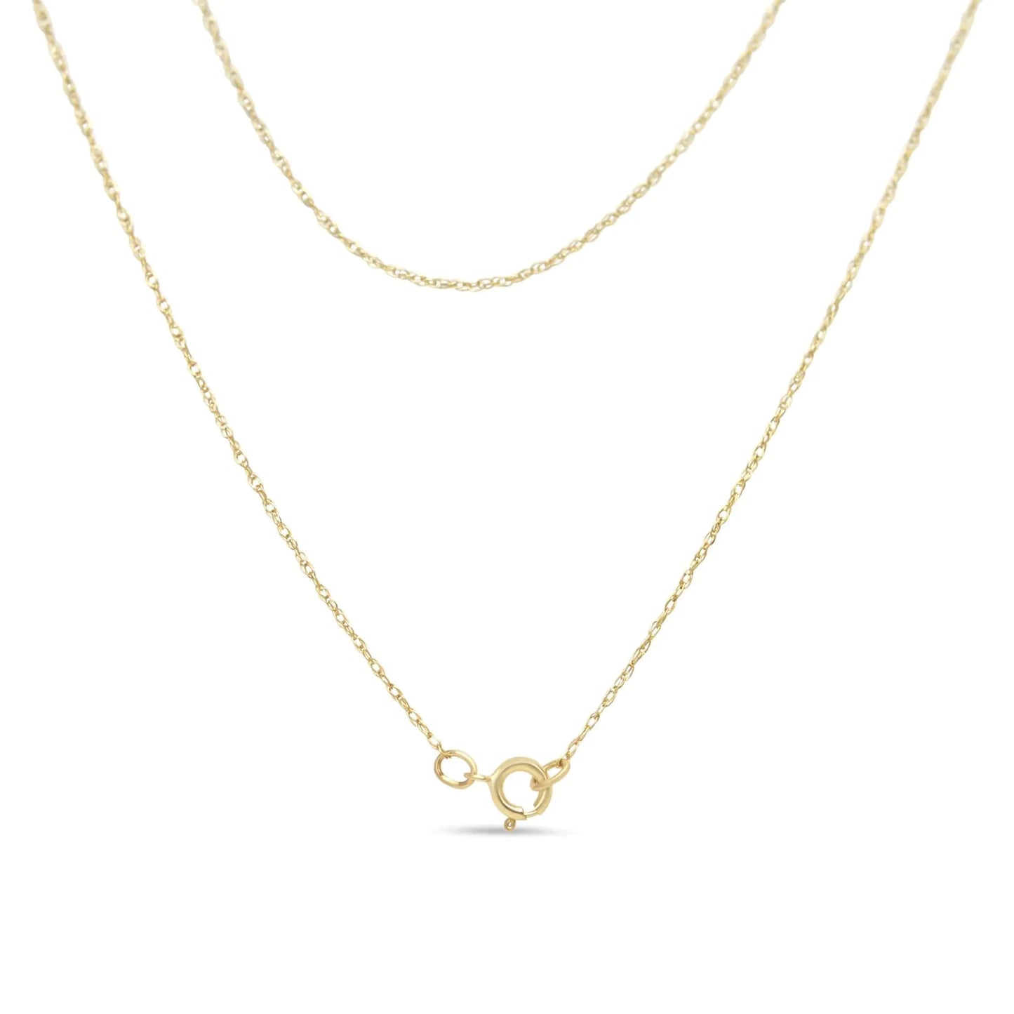 14K Yellow Gold 1/2 Cttw Round-Cut Diamond Mini Cross 18" Pendant Necklace (J-K Color, VS2-SI1 Clarity) WEM Support (www.WEM.support)